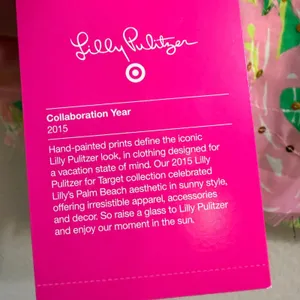 Lilly Pulitzer x Target 20th Anniversary Flamingo Scarf Sequin OS Sarong Coverup thumbnail 6