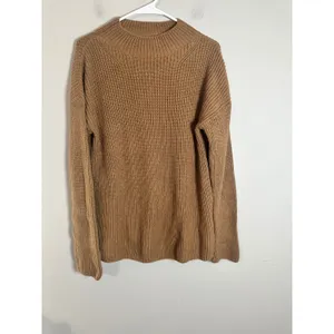 Banana Republic Womens Camel Brown Ribbed Mock Neck Cotton‎ Blend Sweater Medium thumbnail 2
