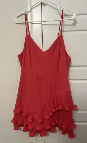 DO+BE ruffle pink mini dress thumbnail 1