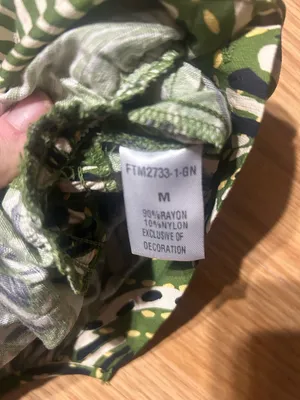 NWT ladies med tropical green white stretch romper thumbnail 8