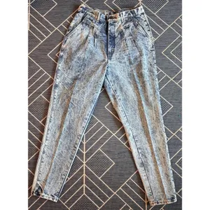 Vintage CHIC Acid Wash Pleated Jeans High Rise Tapered 80s Indie Streetwear USA thumbnail 12