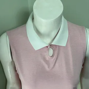 Vineyard Vines Palmero Sleeveless Keyhole Golf Polo Pink Cloud Heather Medium thumbnail 11