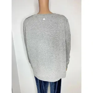 Barbour Poole Overlayer crewneck sweatshirt light gray size 10 NWT thumbnail 6