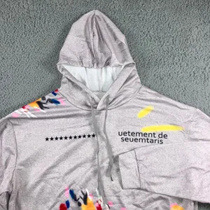 Graphic Hoodie Women‎ Medium Grunge Skater Hip Hop Long Sleeve Pullover thumbnail 1
