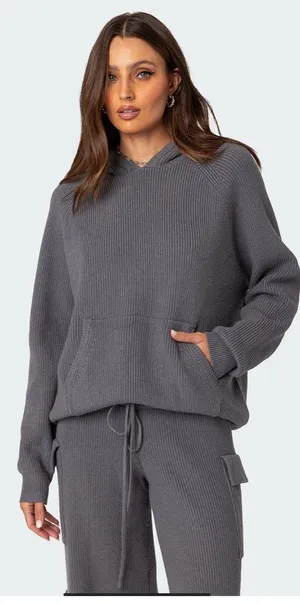 Edikted Knit Hoodie thumbnail 1
