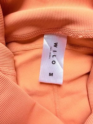 WILO The Label Orange Ruched Ankle Leggings Size M thumbnail 3