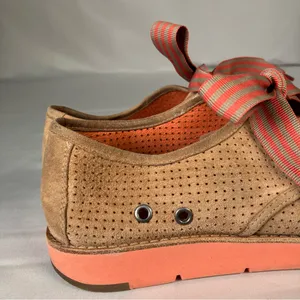 Johnston & Murphy Bree Tan Perforated Suede Lace Up Shoes Peach Womens 7.5‎ thumbnail 8