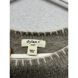 Dylan Sweater Pullover Women's Small Brown Knit Alpaca Wool Crewneck thumbnail 2