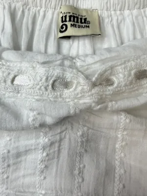 SHOW ME YOUR MUMU‎ Hartley Mini Dress Verona Lace White Off-the-Shoulder, Medium thumbnail 12