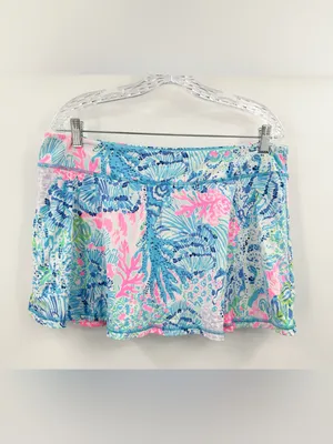 Lilly Pulitzer UPF 50+ Luxletic Aila Skort Multi Sink or Swim Size XL thumbnail 3