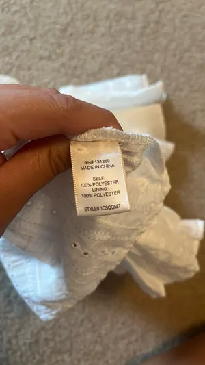 White crop top with ruffles for summer TJ Maxx  thumbnail 4