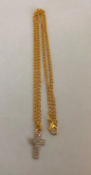 Gold Cross Necklace  thumbnail 1