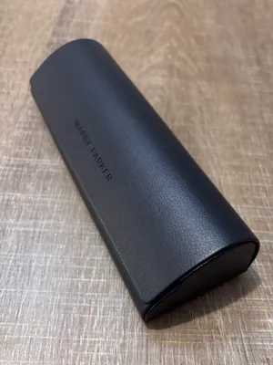 Warby Parker Glasses Case Midnight Navy Faux Leather Eyewear Sunglasses Travel thumbnail 2