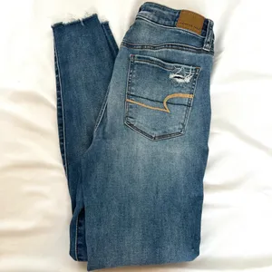 American Eagle Distressed, Hi-Rise Skinny Jeans thumbnail 2