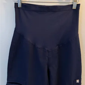 Figs XXS Womens Yola Maternity Navy High-Waisted Scrub Bottoms thumbnail 5