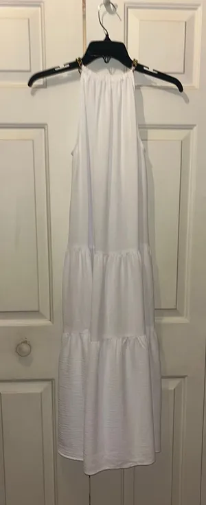 Michael Kors White Halter maxi dress thumbnail 1