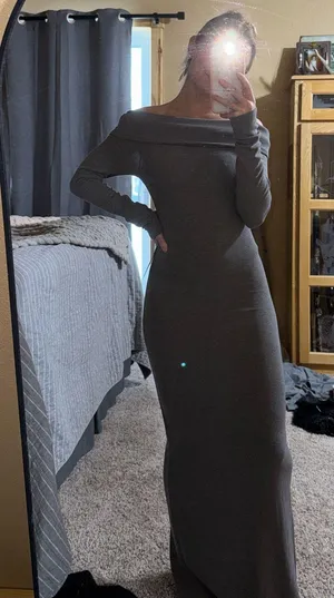 Wild Fable Long Sleeve Off-The-Shoulder Dress thumbnail 1