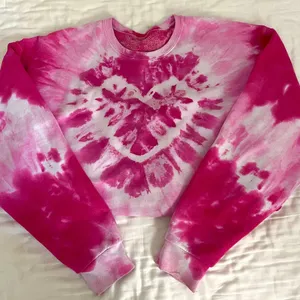 Urban Outfitters Tie Dye Heart Sweatshirt thumbnail 1