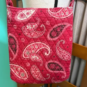 Vera Bradley Red Paisley Crossbody Bag thumbnail 8