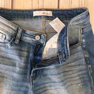 KanCan Distressed Cuffed High Rise Jeans thumbnail 5