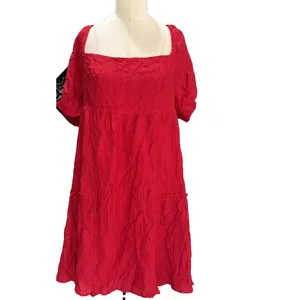 Altar'd State Marianne Mini Dress Red Women's XL New Ruffle Tiered Boho thumbnail 15