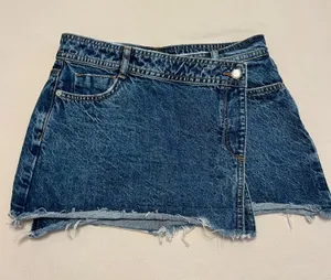 Zara Wrap Jean Skirt thumbnail 1