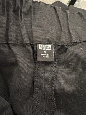 Uniqlo Linen Blend Black Sleeveless Jumpsuit Romper Whimsigoth Small thumbnail 4