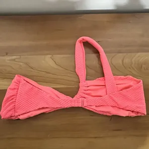 Aerie Jacquard One Shoulder Bandeau Bikini Top Size Medium‎ Pink thumbnail 3
