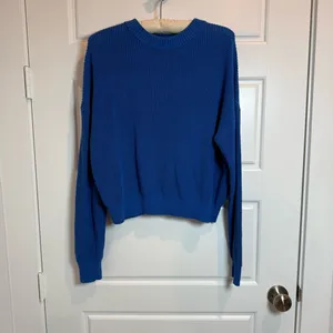 Melrose and Market Royal Blue Crew Neck Sweater thumbnail 2