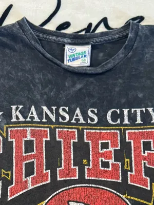 Vintage '47 Kansas City Chiefs Women's Black T-Shirt – Rocker Model, Size M thumbnail 4