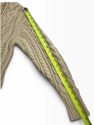 Isabel Marant Etoile Cable Knit Wool Zip Cardigan Sweater thumbnail 12