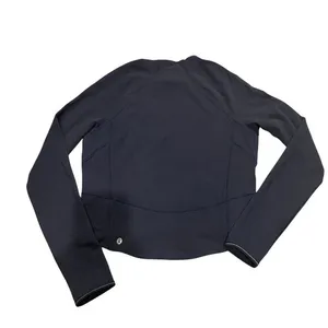Lululemon Women's‎ 6 Hill And Valley Mock Neck Pullover Nocturnal Teal Crop thumbnail 3