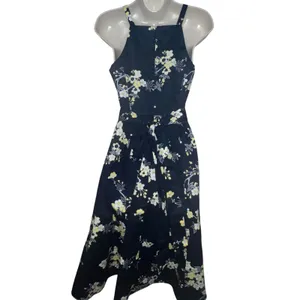 RACHEL Rachel Roy Womens Paulette Dress Fit‎ & Flare Navy Blue Floral Size 4 thumbnail 6