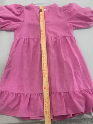 THML‎ Pink Puff Sleeve Dress Small thumbnail 5