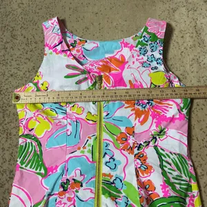 Lilly Pulitzer Target Preppy Bright Floral Shift Summer‎ Dress Pink Blue Size 2 thumbnail 3