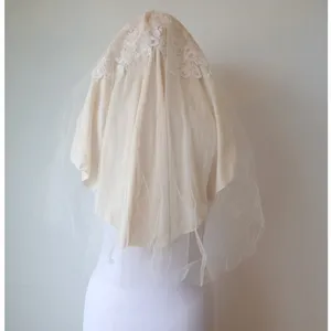 1974 Vintage Bianchi Silk Qiana Wedding Gown Lace Pearl Hood Veil Bridal Dress thumbnail 6