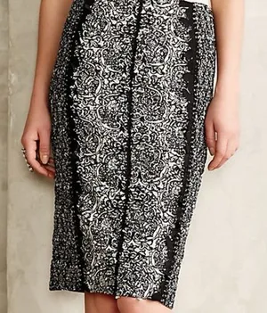 Byron Lars Beguile Somba Laser Cut Pencil Skirt thumbnail 1