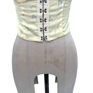 Princess Polly Allyson Corset Top Puff Sleeve Yellow Floral Size US‎ 4 thumbnail 6