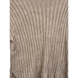 Abercrombie & Fitch Brown Ribbed Knit Long Sleeve Mock Neck Sweater Top Size S thumbnail 6