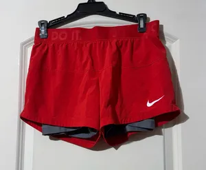 Red Nike shorts thumbnail 1