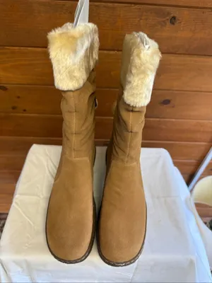 G.H. Bass & Co. mid-calf faux-fur lined suede boots Sz 11 NIB thumbnail 6