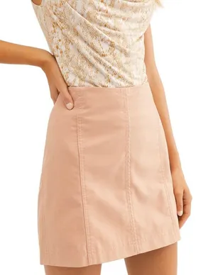 Free‎ People Modern Femme Denim Mini Skirt Minimalist Boho thumbnail 1