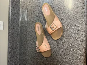 MIA Tan Slide Sandals with Buckle Detail thumbnail 3