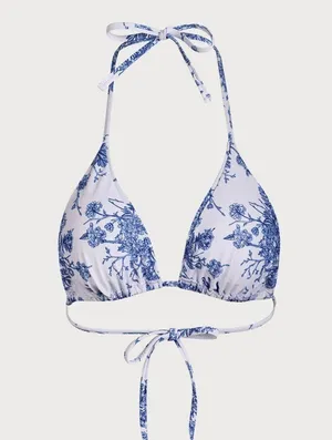 Berlook Floral Halter Triangle Bikini Top ONLY 27 thumbnail 6