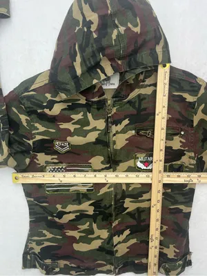 Sister Moses RosyLovi's Womens Full Zip Military Patches Flag Hoodie Jacket XL thumbnail 11