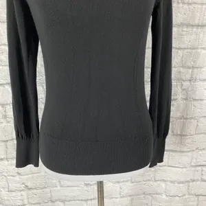 women M Crewneck Longsleeve classic sweater black thumbnail 2