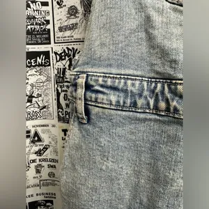 Old Navy Denim Washed Overalls thumbnail 5