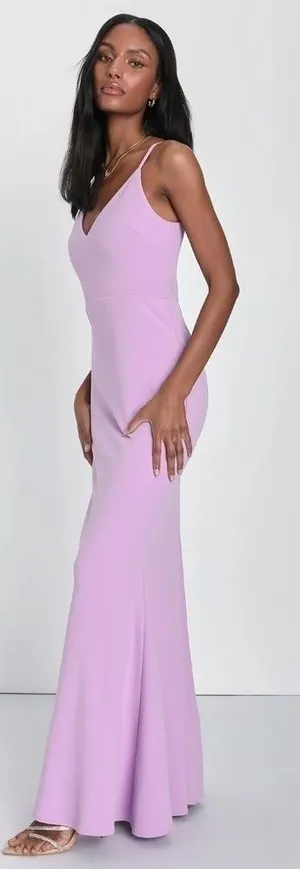 LULU's Prom Wedding Bridesmaid Special Event Classic Mermaid Maxi Dress NWOT thumbnail 1
