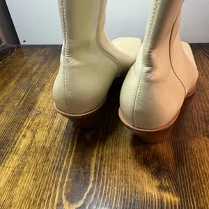 Anthropologie Off White‎ Heeled Squared Toe Boots Size 9 (40) thumbnail 6
