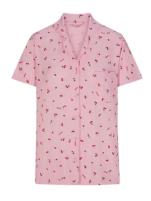 SKIMS Valentine’s Collection Soft Lounge Short Sleep Shirt Cherry Blossom Small thumbnail 1